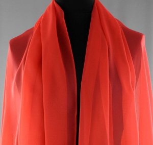 Jedwab naturalny żorżeta mandarynkowa