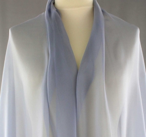 Jedwab naturalny żorżeta szaroniebieska