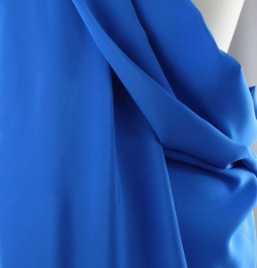 Jedwab naturalny krepa lazurowa