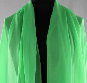 Jedwab naturalny żorżeta jasnozielona