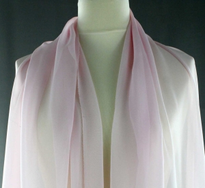 Jedwab naturalny żorżeta jasny róż