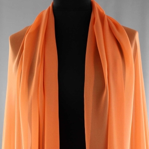 Jedwab naturalny żorżeta pomarańczowa