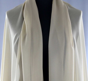 Jedwab naturalny żorżeta ciemnobeżowa