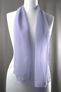 Jedwab naturalny szal żorżeta 138 x 30 lawendowy