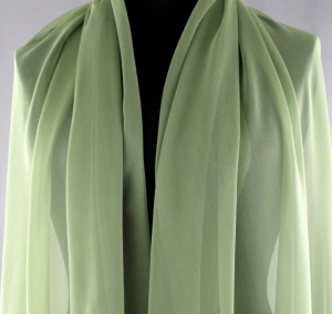 Jedwab naturalny żorżeta oliwkowa