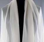 Jedwab naturalny żorżeta jasnobeżowa