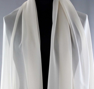 Jedwab naturalny żorżeta jasnobeżowa