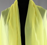 Jedwab naturalny żorżeta żółta