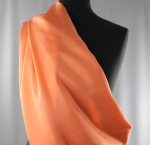 Jedwab naturalny habotai pomarańczowy