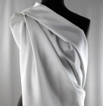 Jedwab naturalny habotai jasnoszary