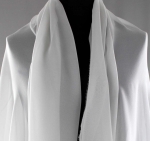 Jedwab naturalny żorżeta jasnoszara