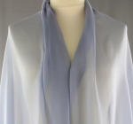 Jedwab naturalny żorżeta szaroniebieska