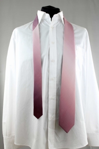 Krawat jedwabny cieniowany bordowy nr 5