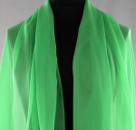 Jedwab naturalny żorżeta jasnozielona