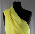 Jedwab naturalny habotai żółty