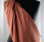 Jedwab naturalny habotai jasny brąz