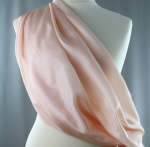 Jedwab naturalny habotai łososiowy