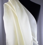 Jedwab naturalny habotai kremowy