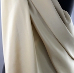 Jedwab naturalny krepa ciemnobeżowa