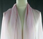 Jedwab naturalny żorżeta jasny róż