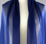 Jedwab naturalny żorżeta jasny granat