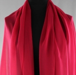 Jedwab naturalny żorżeta malinowa