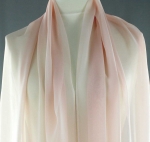 Jedwab naturalny żorżeta łososiowa