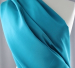 Jedwab naturalny krepa ciemnoturkusowa