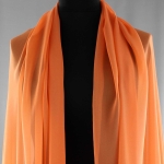 Jedwab naturalny żorżeta pomarańczowa