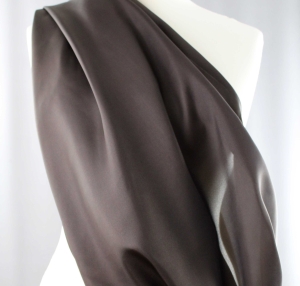 Jedwab naturalny habotai ciemny brąz