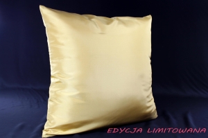 Jedwab naturalny - poszewka z tafty gładkiej 40 x 40 cm złota
