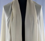 Jedwab naturalny żorżeta ciemnobeżowa