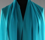 Jedwab naturalny żorżeta ciemny turkus