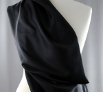 Jedwab naturalny habotai czarny