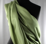 Jedwab naturalny habotai oliwkowy