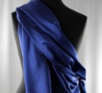 Jedwab naturalny habotai jasny granat