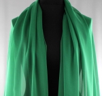 Jedwab naturalny żorżeta zielona