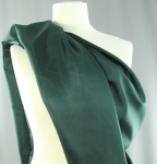 Jedwab naturalny habotai zieleń butelkowa