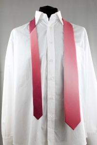 Krawat jedwabny cieniowany czerwony nr 13