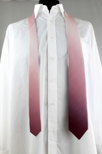 Krawat jedwabny cieniowany bordowy nr 7