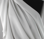 Jedwab naturalny krepa jasnoszara