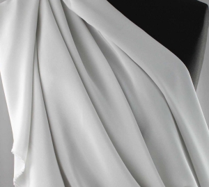 Jedwab naturalny krepa jasnoszara