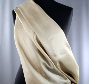 Jedwab naturalny habotai ciemny beż