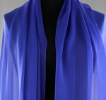 Jedwab naturalny żorżeta chabrowa