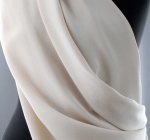 Jedwab naturalny krepa jasnobeżowa