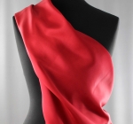 Jedwab naturalny habotai czerwony