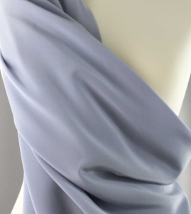 Jedwab naturalny krepa szaroniebieska