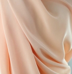 Jedwab naturalny krepa łososiowa