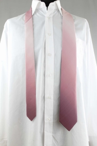 Krawat jedwabny cieniowany bordowy nr 6