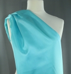 Jedwab naturalny habotai jasny turkus